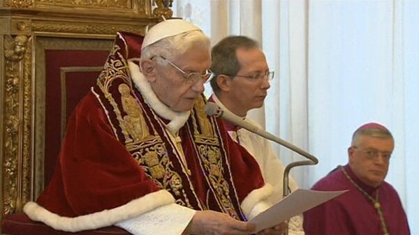 Benedicto XVI al frente de la Santa Sede. Imágenes de archivo - Sputnik Mundo