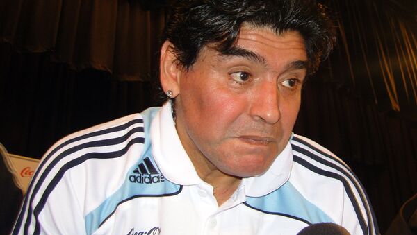 Diego Maradona, exfutbolista de Argentina - Sputnik Mundo
