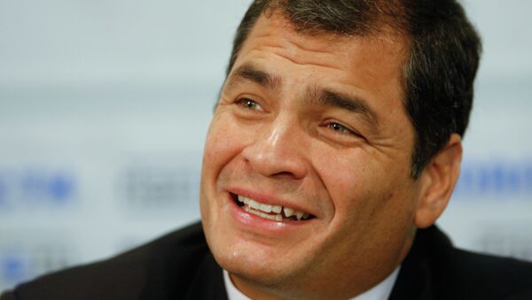 Rafael Correa, presidente de Ecuador (archivo) - Sputnik Mundo