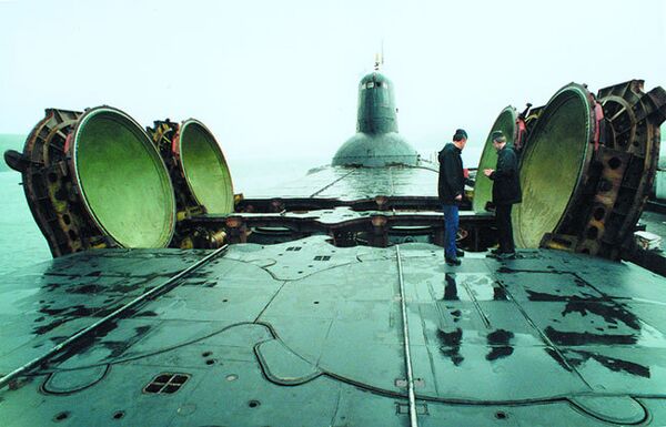 Submarino nuclear del proyecto 941Akula (archivo) - Sputnik Mundo