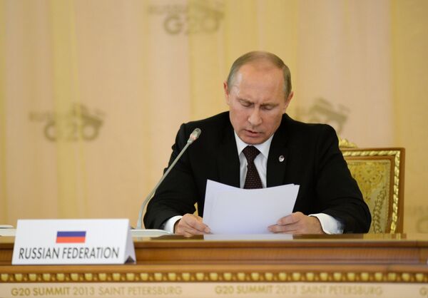 Vladímir Putin, en la cumbre del G20 en San Petersburgo - Sputnik Mundo