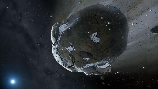 Водный астероид, устремляющийся к белому карлику - Sputnik Mundo