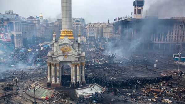 Plaza de la Independencia (Kiev), 19 febrero, 2014 - Sputnik Mundo