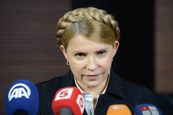 Ex primera ministra de Ucrania y candidata a la presidencia del país, Yulia Timoshenko - Sputnik Mundo