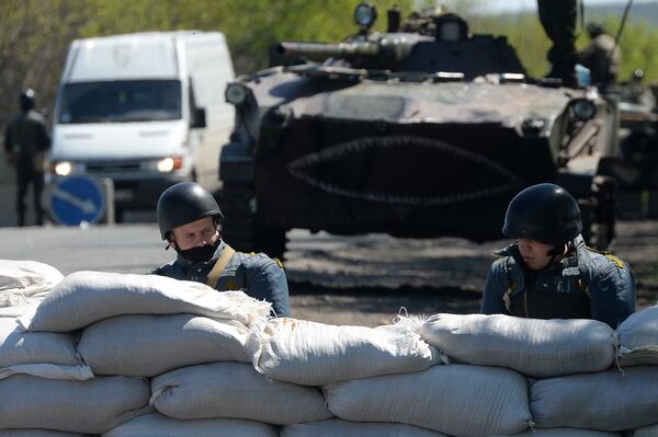 Militares ucranianos en la provincia de Donetsk - Sputnik Mundo