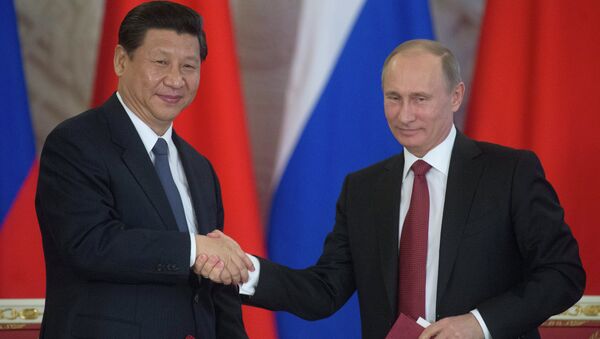 Presidente de la República Popular China, Xi Jinping y presidente de Rusia, Vladímir Putin - Sputnik Mundo