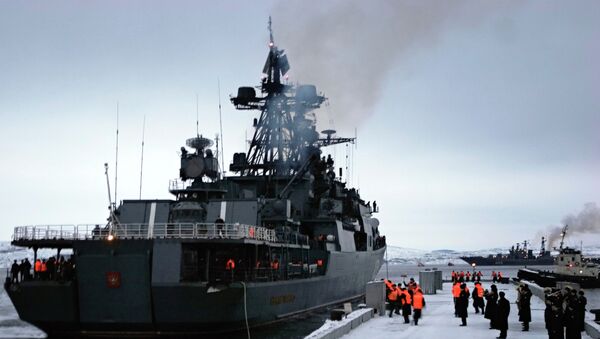 Buque destructor Almirante Lévchenko - Sputnik Mundo