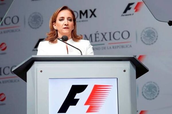 Claudia Ruiz Massieu, secretaria de Turismo de México, durante el anuncio - Sputnik Mundo