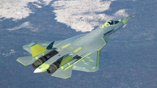 Самолет Т-50 ПАК ФА (Перспективный авиационный комплекс фронтовой авиации) - Sputnik Mundo