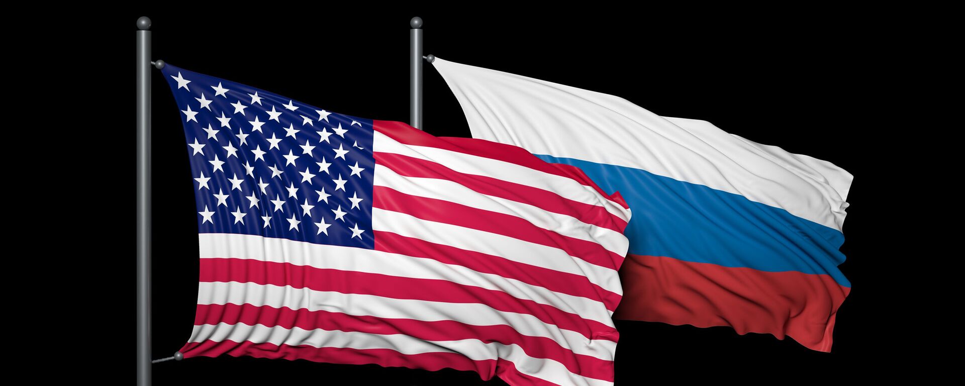 Banderas de EEUU y de Rusia  - Sputnik Mundo, 1920, 04.11.2021