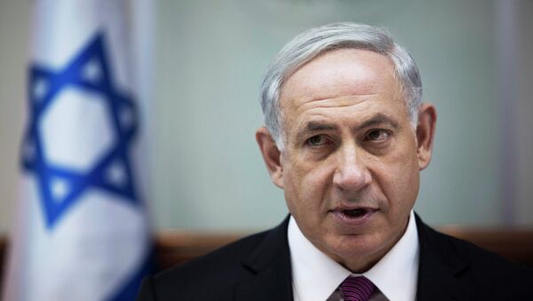 Премьер-министр Израиля Биньямин Нетаньяху во время заседания кабинета министров в Иерусалиме 26 октября 2014 - Sputnik Mundo
