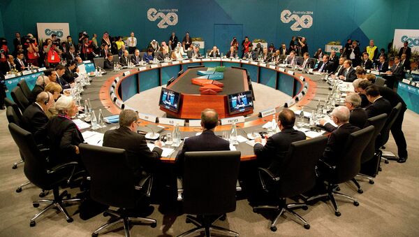 Sesión de la cumbre del G20 en Australia - Sputnik Mundo