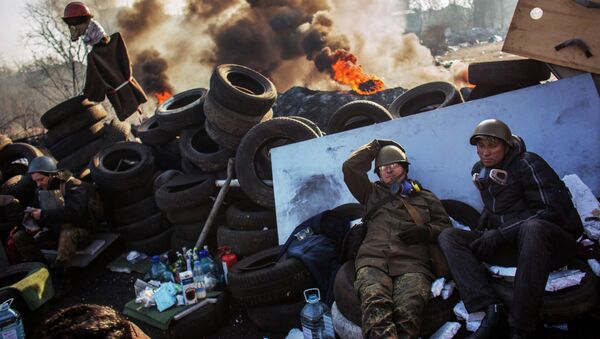 Manifestaciones de protesta en Kiev (archivo) - Sputnik Mundo