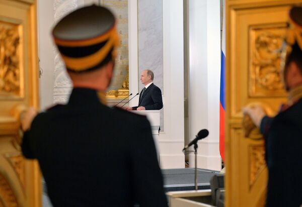 Mensaje de Vladímir Putin a la Asamblea Federal en 2014 - Sputnik Mundo